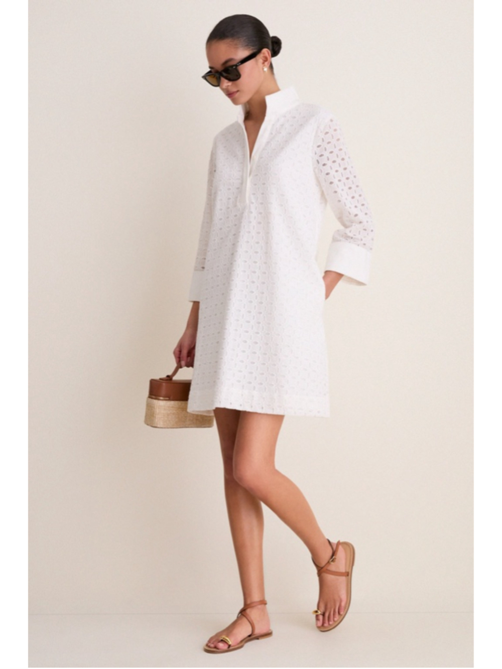TUCKERNUCK White Eyelet Megan Dress sz M